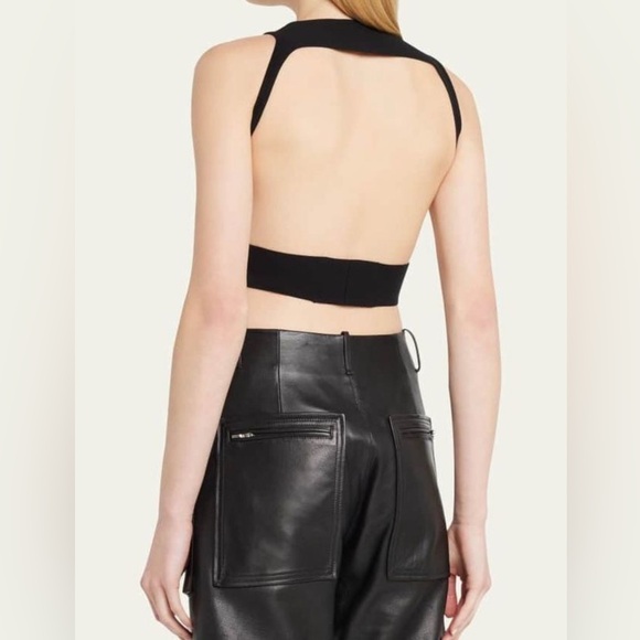 NWT RICK OWENS FW23 LUXOR SLING BRA IN BLACK STRETCH VISCOSE KNIT/XS - Picture 4 of 11